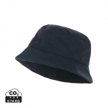 Logo trade promotional gifts image of: Impact Aware™ 285 gsm rcanvas one size bucket hat undyed