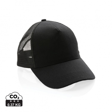Logo trade promotional merchandise picture of: Impact AWARE™ Brushed rcotton 5 panel trucker cap 190gr