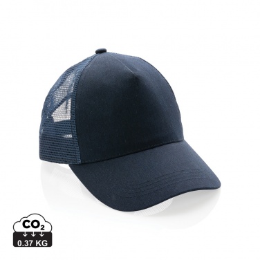Logotrade promotional merchandise image of: Impact AWARE™ Brushed rcotton 5 panel trucker cap 190gr