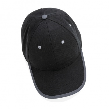 Logo trade promotional gifts picture of: Impact AWARE™ Brushed rcotton 6 panel contrast cap 280gr