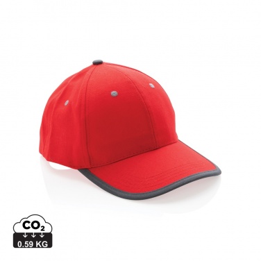 Logo trade promotional item photo of: Impact AWARE™ Brushed rcotton 6 panel contrast cap 280gr