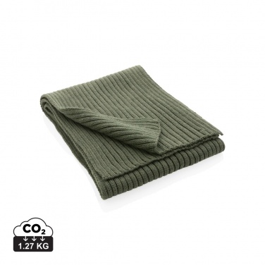 Logo trade advertising product photo of: Impact AWARE™ Polylana® knitted scarf 180 x 25cm