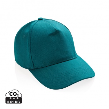 Logotrade promotional gift image of: Impact 5panel 280gr Recycled cotton cap with AWARE™ tracer
