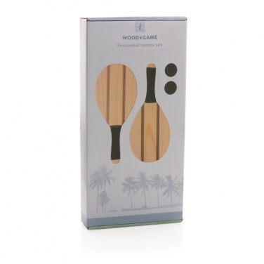 Logotrade corporate gift image of: Wooden frescobol tennis set