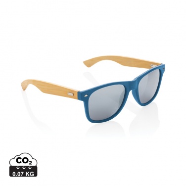 Logotrade promotional gift image of: Bamboo and RCS recycled plastic sunglasses