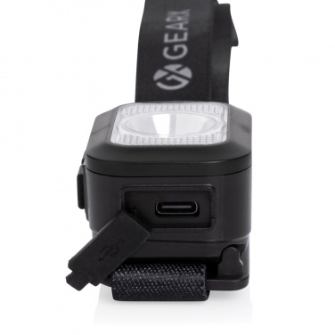 Logo trade business gifts image of: Gear X RCS rPlastic heavy duty head torch