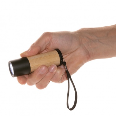 Logo trade corporate gifts picture of: Bamboo and RCS certfied recycled plastic torch