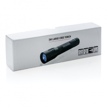 Logo trade corporate gifts image of: 3W large CREE torch