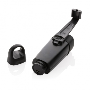 Logo trade advertising product photo of: Lightwave RCS rplastic USB-rechargeable torch with crank