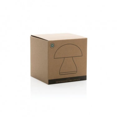 Logo trade business gifts image of: Luming RCS recycled plastic USB re-chargeable table lamp
