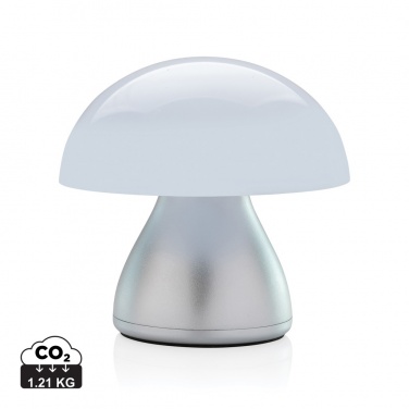 Logo trade business gift photo of: Luming RCS recycled plastic USB re-chargeable table lamp