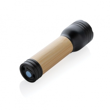 Logotrade promotional merchandise image of: Lucid 1W RCS certified recycled plastic & bamboo torch