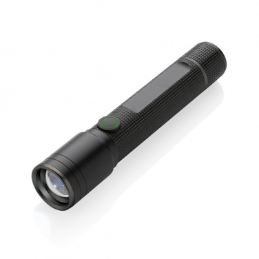 Logo trade promotional giveaway photo of: Gear X RCS recycled aluminum USB-rechargeable torch