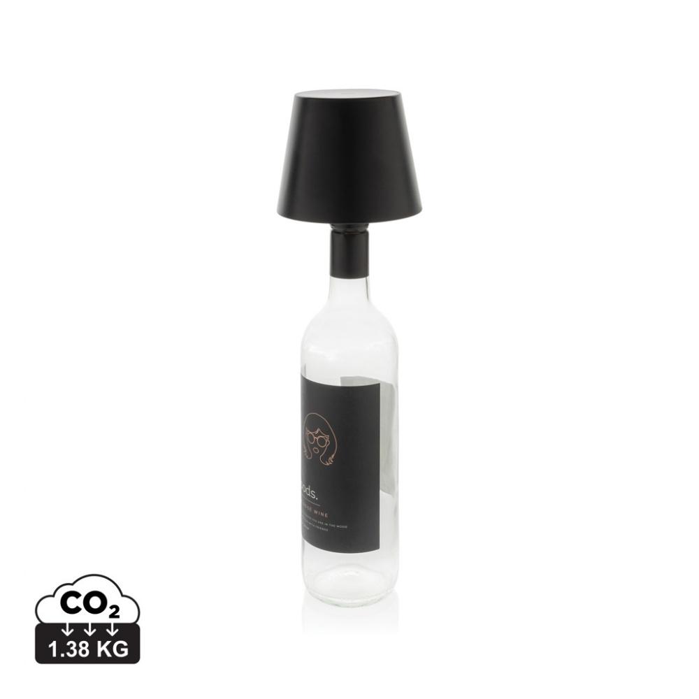 Logo trade business gifts image of: BottleGlow RCS recycled plastic bottle lamp