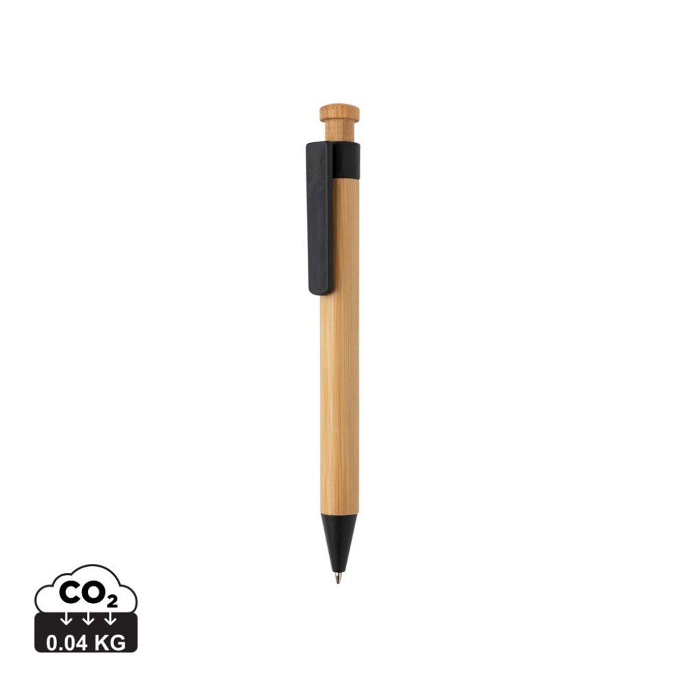 Logotrade corporate gifts photo of: Bamboo pen with wheatstraw clip