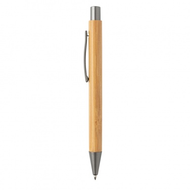 Logo trade advertising products picture of: Slim design bamboo pen