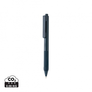 Logo trade promotional merchandise picture of: X9 solid pen with silicone grip