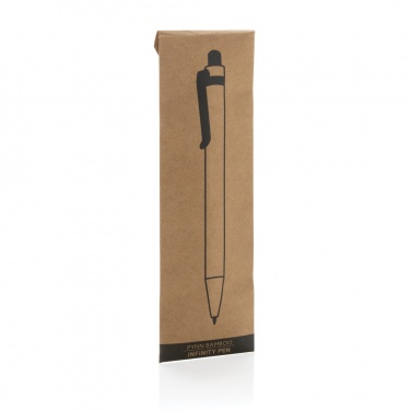 Logo trade promotional giveaways picture of: Pynn bamboo infinity pen
