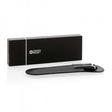 Logotrade advertising product picture of: Swiss Peak deluxe pen set in PU pouch