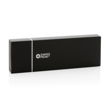 Logo trade promotional items picture of: Swiss Peak deluxe pen set in PU pouch
