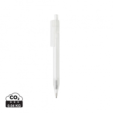 Logotrade promotional item picture of: GRS RPET X8 transparent pen