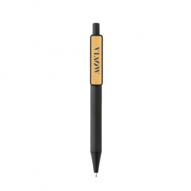 Logo trade promotional items picture of: GRS RABS pen with bamboo clip