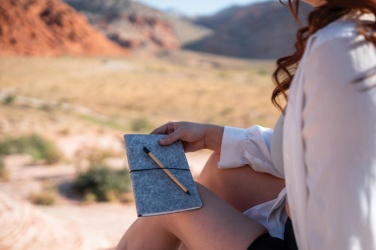 Logo trade promotional gift photo of: Bamboo infinity pencil with eraser