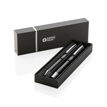 Logotrade business gift image of: Swiss Peak Cedar RCS certified recycled aluminum pen set
