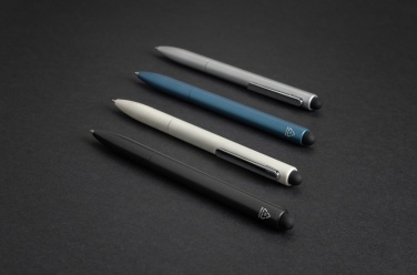 Logotrade advertising products photo of: Kymi RCS certified recycled aluminium pen with stylus