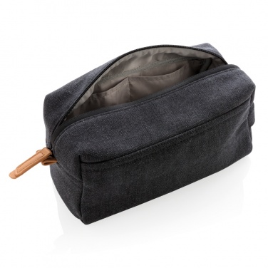 Logotrade corporate gift picture of: Canvas toiletry bag PVC free