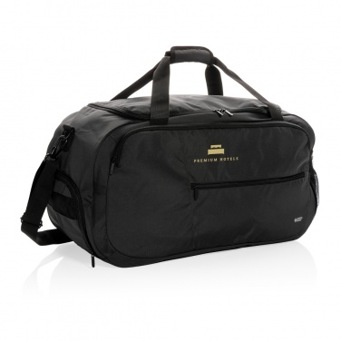 Logo trade corporate gifts image of: Swiss Peak AWARE™ RPET sports duffel bag