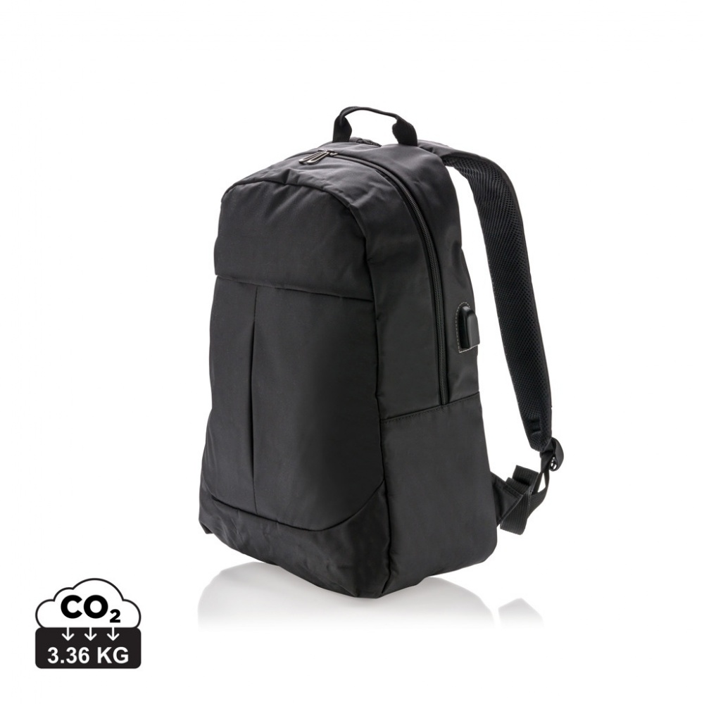 Logotrade corporate gift image of: Power USB laptop backpack