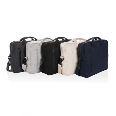 Logotrade advertising product picture of: Laluka AWARE™ recycled cotton 15.4 inch laptop bag