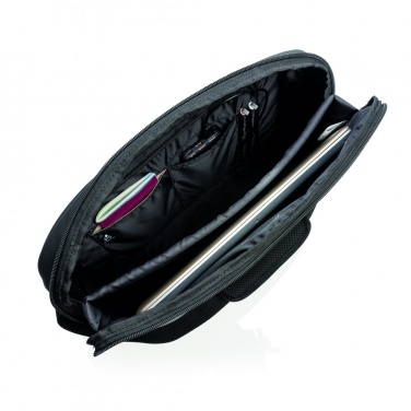 Logo trade promotional gifts picture of: Madrid RFID USB 15.6" laptop bag PVC free