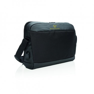 Logotrade advertising product picture of: Madrid RFID USB 15.6" laptop bag PVC free
