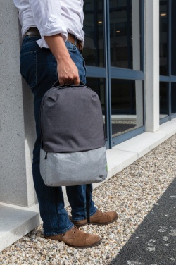 Logo trade business gifts image of: Duo colour RPET 15.6" RFID laptop backpack PVC free
