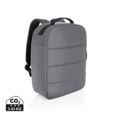 Logotrade promotional products photo of: Impact AWARE™ RPET anti-theft 15.6" laptop backpack