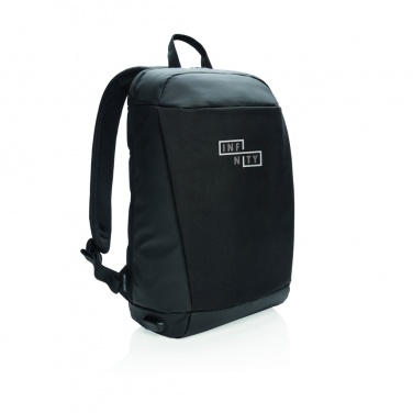 Logo trade promotional gift photo of: Madrid anti-theft RFID USB laptop backpack PVC free