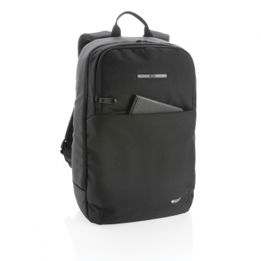 Logo trade promotional merchandise photo of: Swiss Peak laptop backpack with UV-C steriliser pocket