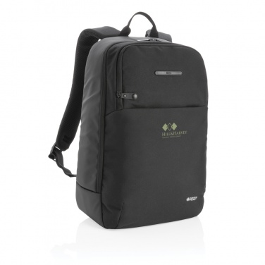 Logo trade business gifts image of: Swiss Peak laptop backpack with UV-C steriliser pocket