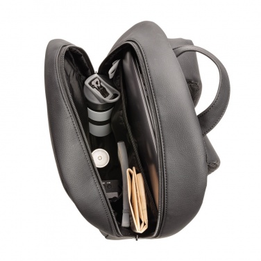 Logo trade promotional merchandise photo of: Swiss Peak deluxe PU laptop backpack PVC free
