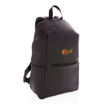 Logo trade advertising products image of: Smooth PU 15.6"laptop backpack