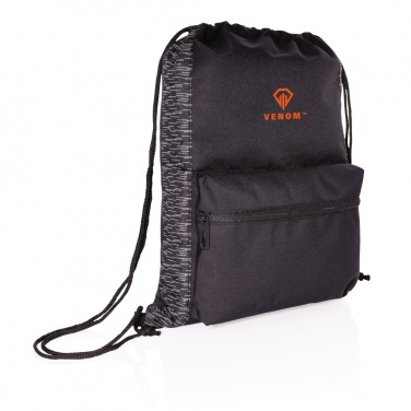 Logotrade advertising product image of: AWARE™ RPET Reflective drawstring backpack