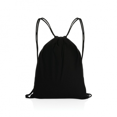 Logo trade promotional gifts picture of: Impact AWARE™ recycled cotton drawstring backpack 145g