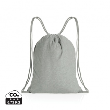 Logotrade promotional gift image of: Impact AWARE™ recycled cotton drawstring backpack 145g