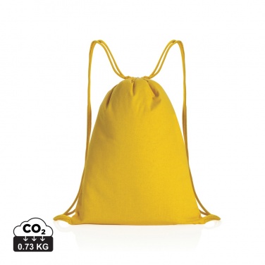 Logotrade promotional merchandise photo of: Impact AWARE™ recycled cotton drawstring backpack 145g