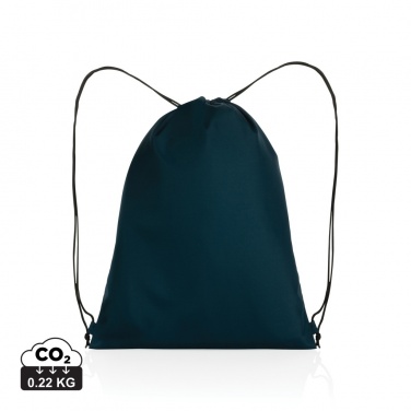Logo trade business gifts image of: Impact AWARE™ RPET 190T drawstring bag