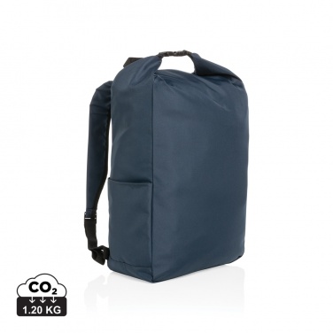 Logotrade promotional products photo of: Impact AWARE™ RPET lightweight rolltop backpack