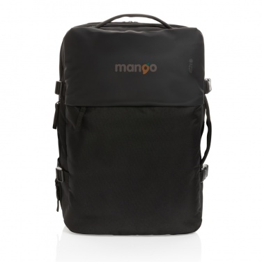 Logo trade promotional products picture of: Swiss Peak AWARE™ RPET 15.6' expandable weekend backpack