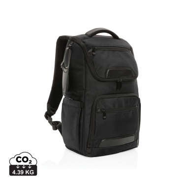 Logo trade business gifts image of: Swiss Peak AWARE™ RPET Voyager 15.6" laptop backpack